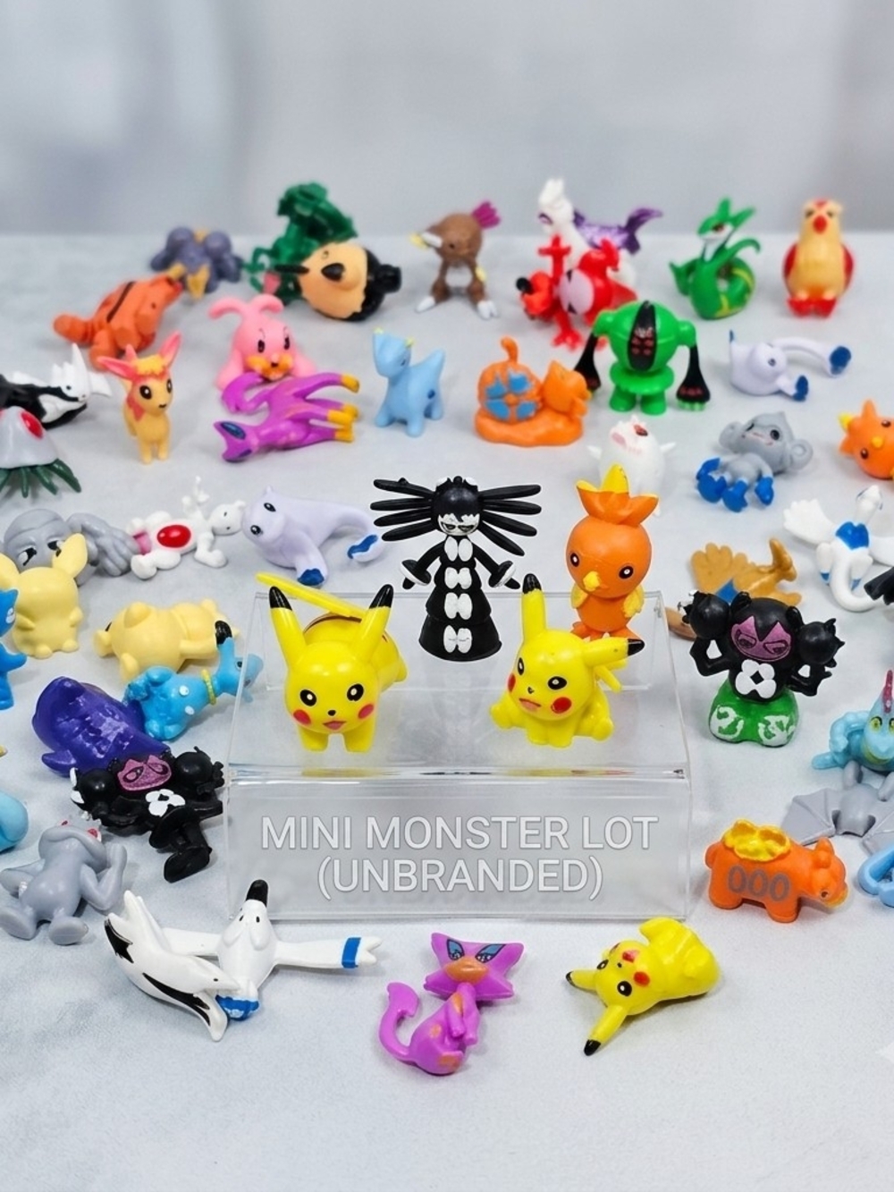 LOT of 50 Pokรฉmon Mini Figures Unbranded Party Favors/Cake Toppers